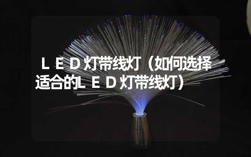 LED灯带线灯（如何选择适合的LED灯带线灯）