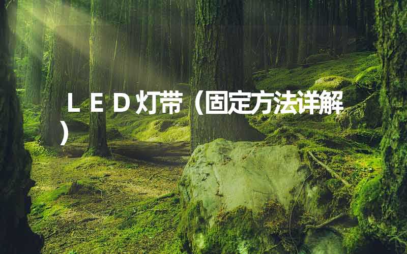 LED灯带（固定方法详解）