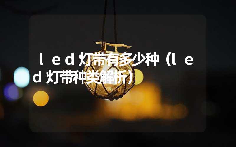 led灯带有多少种（led灯带种类解析）