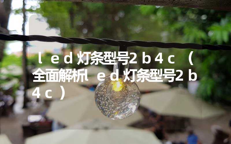 led灯条型号2b4c（全面解析led灯条型号2b4c）