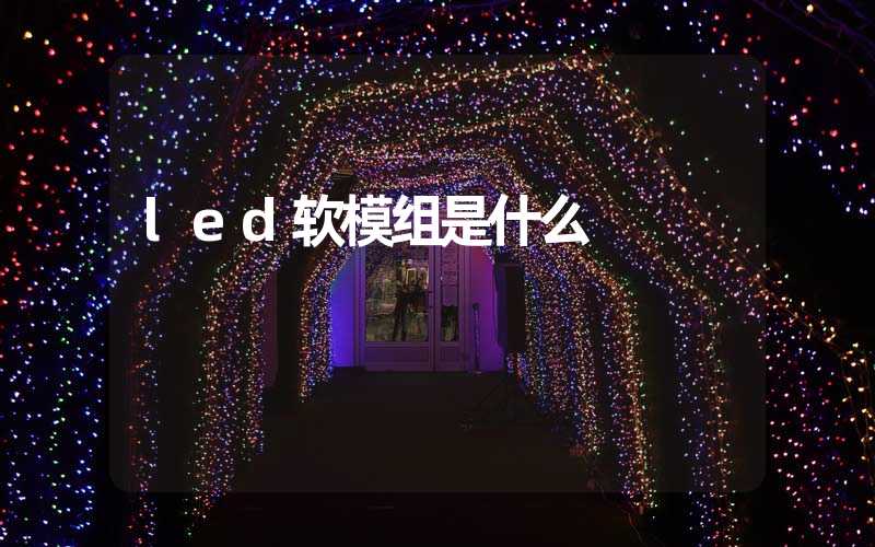 led软模组是什么