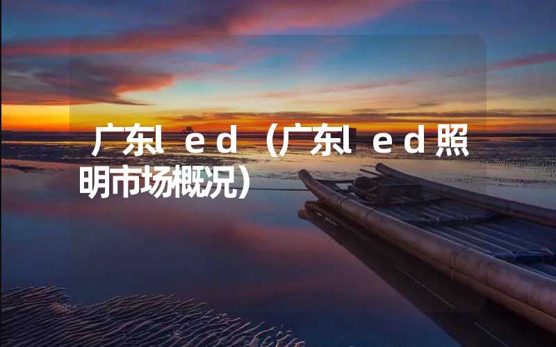 广东led（广东led照明市场概况）
